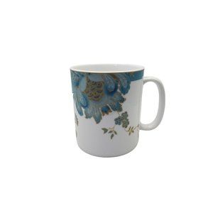 vintage 222fifth eliza teal dishwasher microwave safe large coffee mug